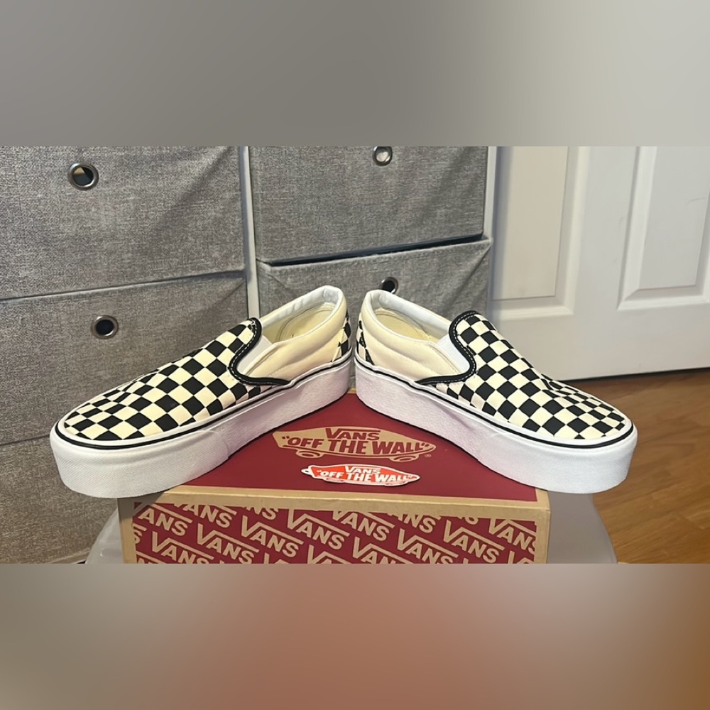 Vans Checkerboard Slip-On Sneakers